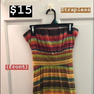 Strapless summer dress